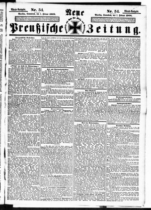 Neue preußische Zeitung vom 01.02.1908