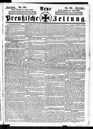 Neue preußische Zeitung vom 05.02.1908