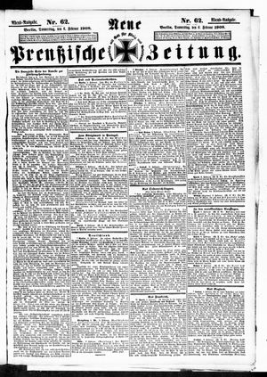 Neue preußische Zeitung vom 06.02.1908