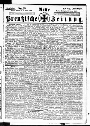 Neue preußische Zeitung vom 10.02.1908