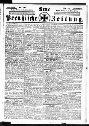 Neue preußische Zeitung vom 11.02.1908