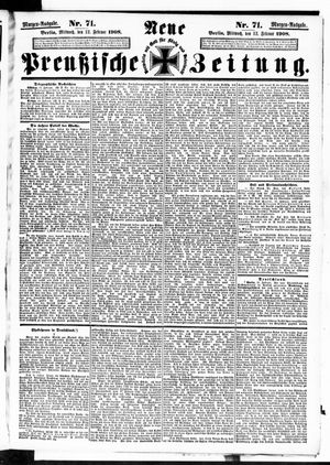 Neue preußische Zeitung vom 12.02.1908