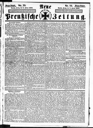 Neue preußische Zeitung vom 14.02.1908