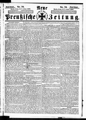 Neue preußische Zeitung vom 14.02.1908