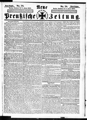 Neue preußische Zeitung vom 15.02.1908