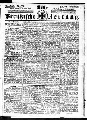 Neue preußische Zeitung vom 16.02.1908