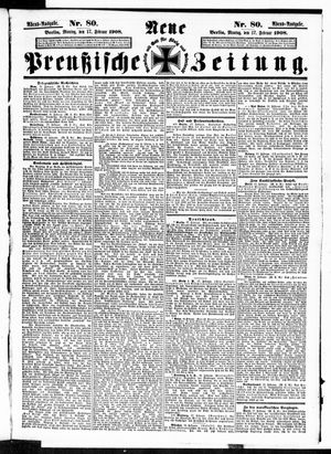 Neue preußische Zeitung vom 17.02.1908