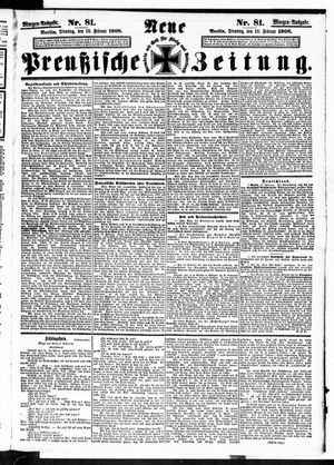 Neue preußische Zeitung vom 18.02.1908