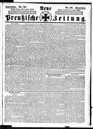 Neue preußische Zeitung vom 25.02.1908