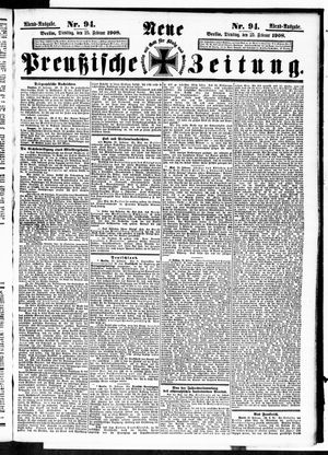 Neue preußische Zeitung vom 25.02.1908