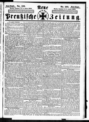 Neue preußische Zeitung vom 29.02.1908
