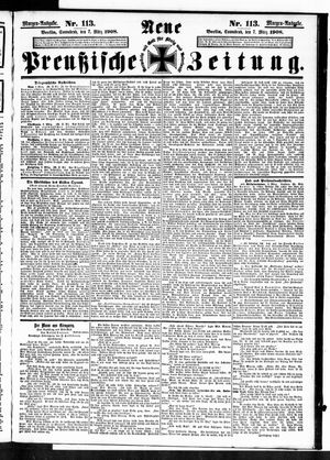 Neue preußische Zeitung vom 07.03.1908