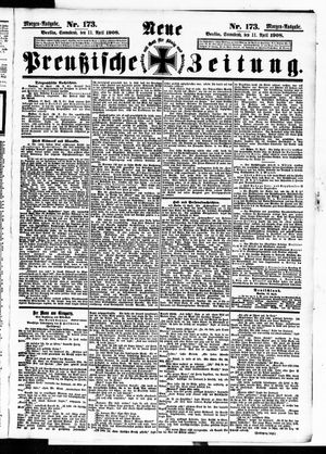 Neue preußische Zeitung vom 11.04.1908