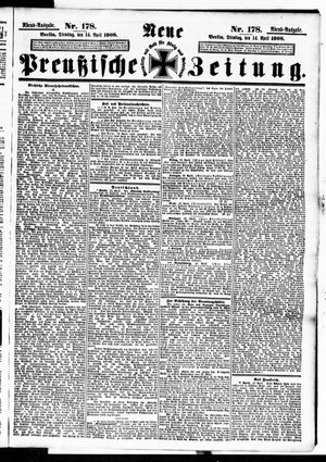 Neue preußische Zeitung vom 14.04.1908