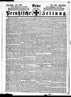 Neue preußische Zeitung vom 15.04.1908