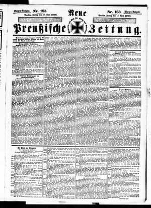 Neue preußische Zeitung vom 17.04.1908