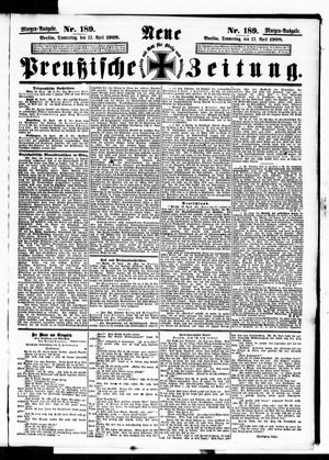 Neue preußische Zeitung vom 23.04.1908