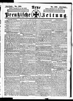 Neue preußische Zeitung vom 23.04.1908