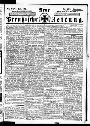 Neue preußische Zeitung vom 24.04.1908