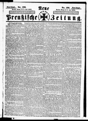 Neue preußische Zeitung vom 27.04.1908