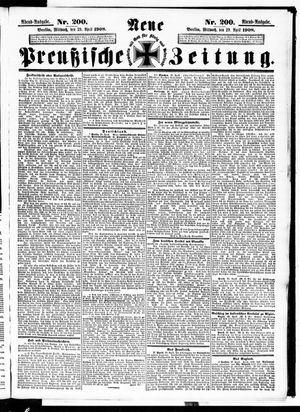 Neue preußische Zeitung on Apr 29, 1908