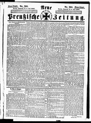 Neue preußische Zeitung vom 30.04.1908
