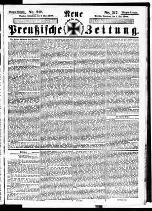 Neue preußische Zeitung vom 09.05.1908