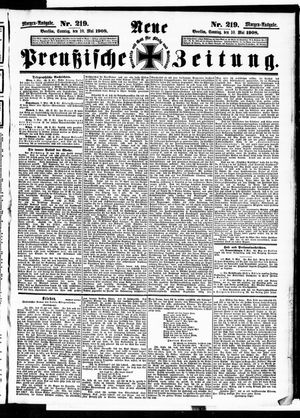 Neue preußische Zeitung vom 10.05.1908