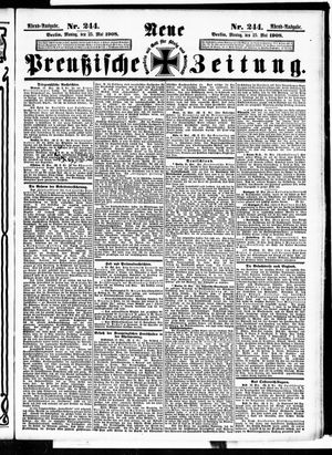 Neue preußische Zeitung vom 25.05.1908