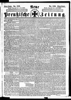 Neue preußische Zeitung vom 28.05.1908