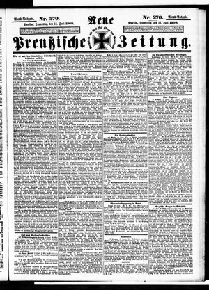 Neue preußische Zeitung vom 11.06.1908