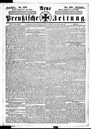Neue preußische Zeitung vom 08.07.1908