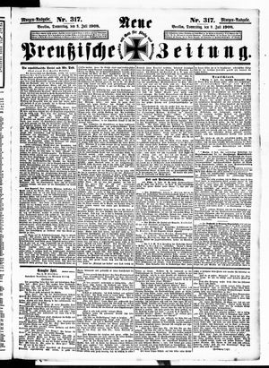 Neue preußische Zeitung vom 09.07.1908