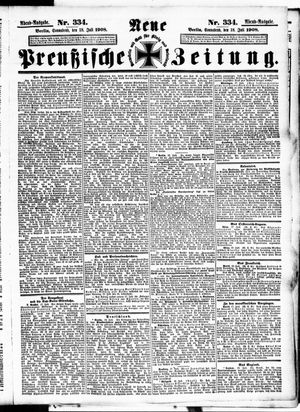 Neue preußische Zeitung vom 18.07.1908
