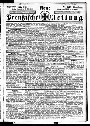 Neue preußische Zeitung vom 25.07.1908