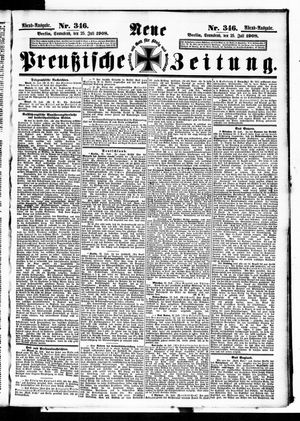 Neue preußische Zeitung vom 25.07.1908