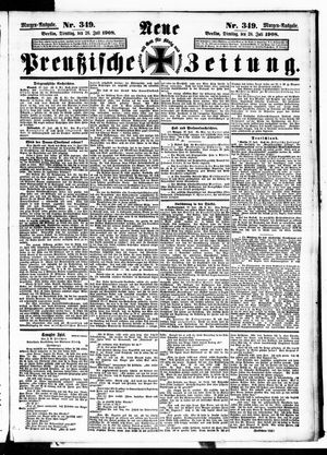 Neue preußische Zeitung vom 28.07.1908