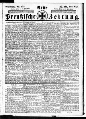 Neue preußische Zeitung vom 31.07.1908