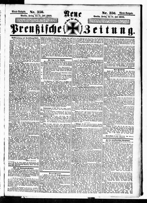 Neue preußische Zeitung vom 31.07.1908