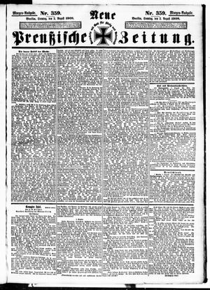 Neue preußische Zeitung vom 02.08.1908