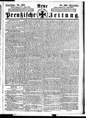 Neue preußische Zeitung on Aug 5, 1908