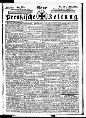 Neue preußische Zeitung on Aug 5, 1908