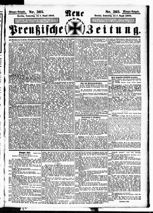 Neue preußische Zeitung vom 06.08.1908