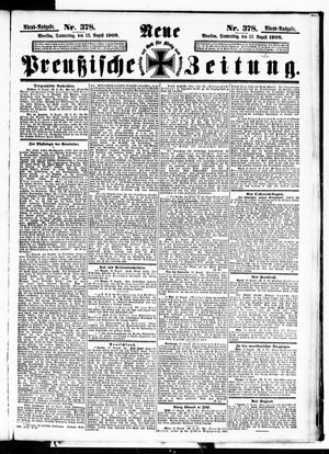 Neue preußische Zeitung vom 13.08.1908