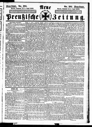 Neue preußische Zeitung vom 15.08.1908