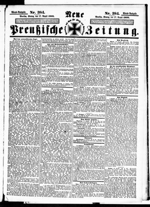 Neue preußische Zeitung vom 17.08.1908