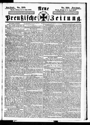 Neue preußische Zeitung vom 19.08.1908