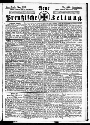 Neue preußische Zeitung on Aug 20, 1908