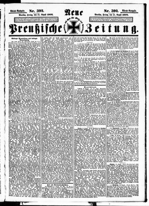 Neue preußische Zeitung vom 21.08.1908