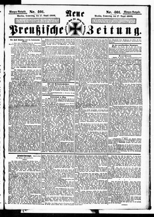 Neue preußische Zeitung vom 27.08.1908
